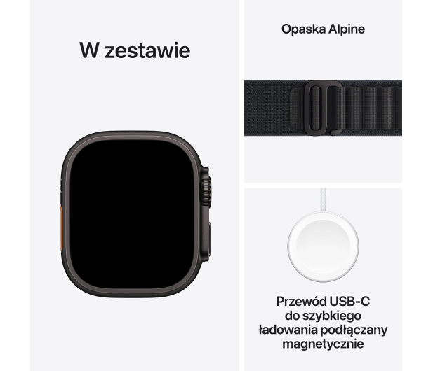 Apple Watch Ultra 3 Czarny Tytan/Czarna Opaska Alpine L 5G - 1362460 - zdjęcie 7